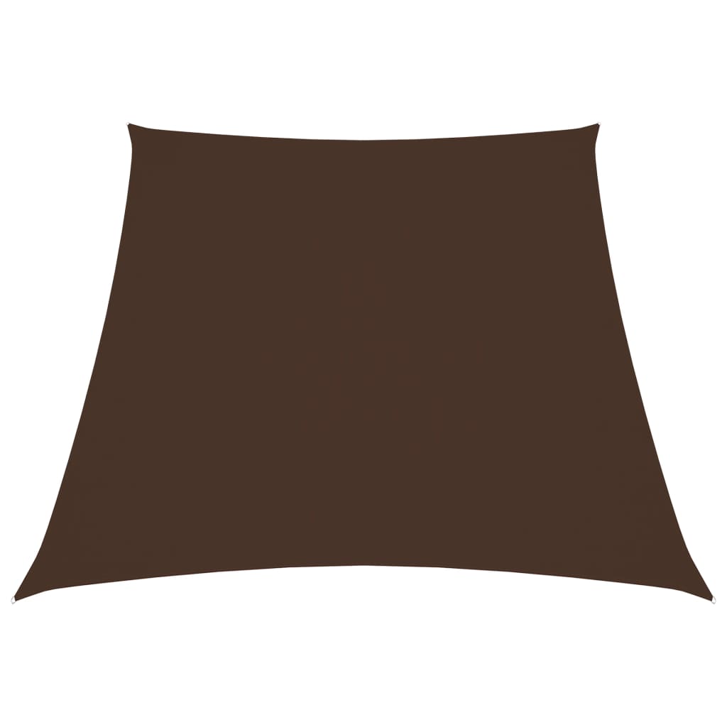 Sonnensegel Oxford-Gewebe Trapezförmig 4/5x3 m Braun