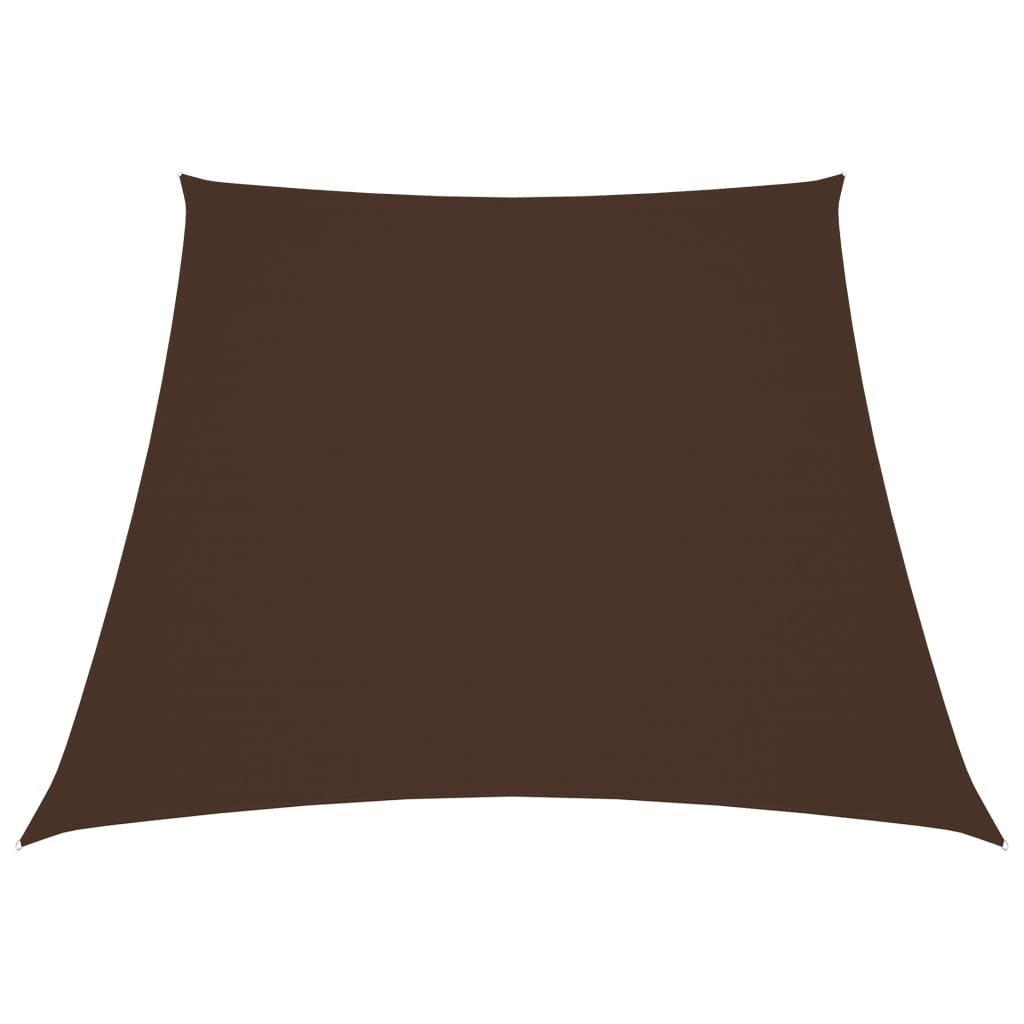 Sonnensegel Oxford-Gewebe Trapezförmig 4/5x4 m Braun