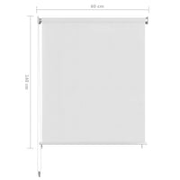 Thumbnail for Außenrollo Weiß 60x140 cm HDPE