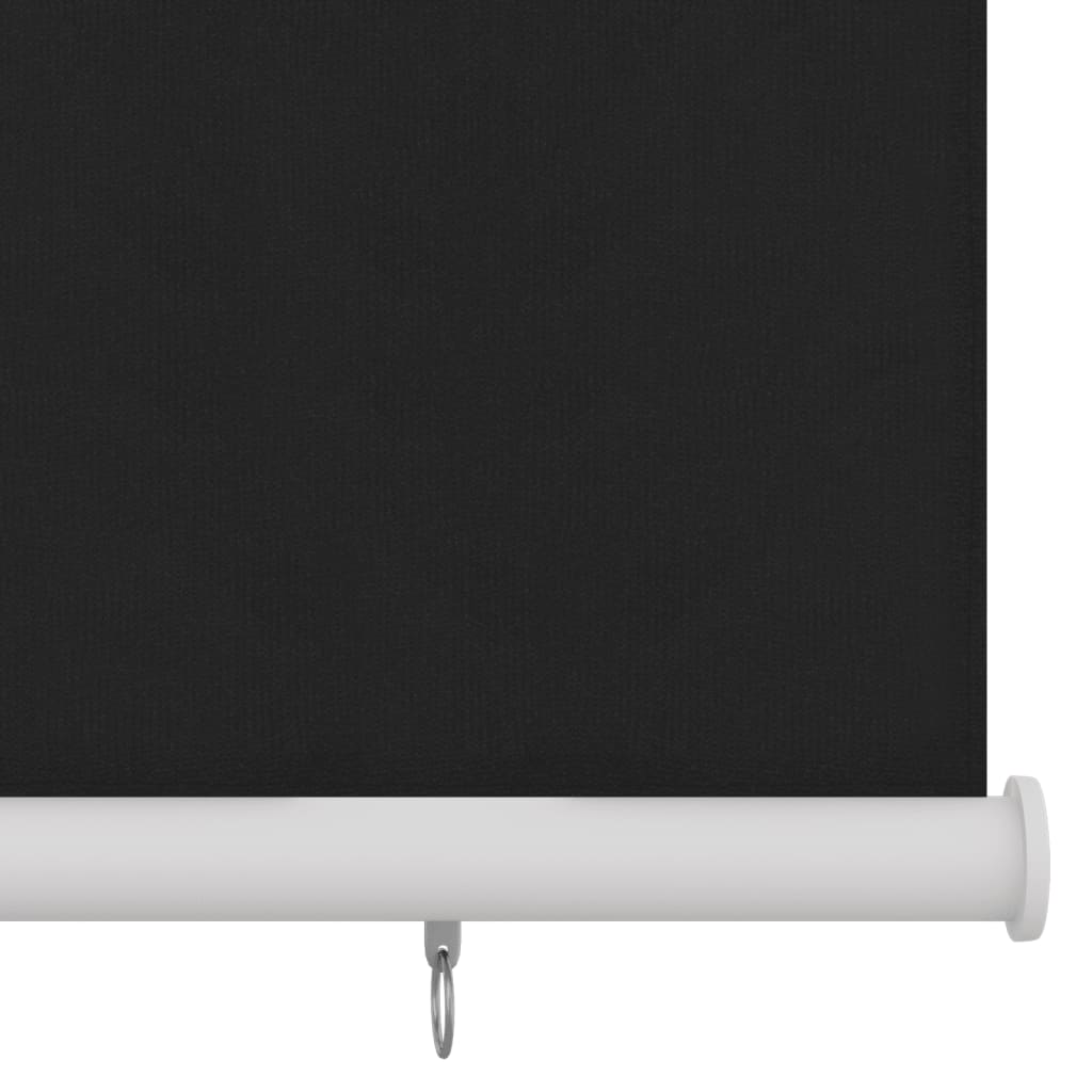 Außenrollo 100x140 cm Schwarz