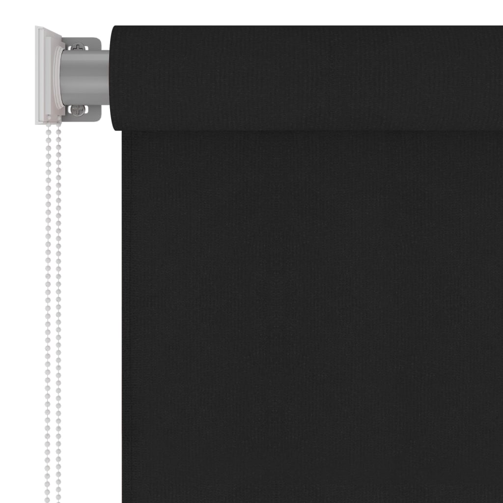 Außenrollo 100x140 cm Schwarz