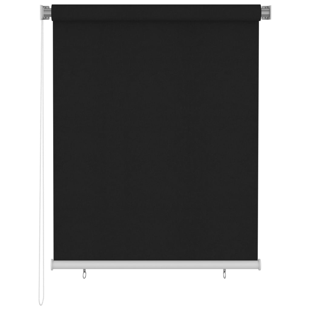Außenrollo 120x140 cm Schwarz