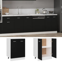Thumbnail for Unterschrank Schwarz 60x46x81,5 cm Holzwerkstoff