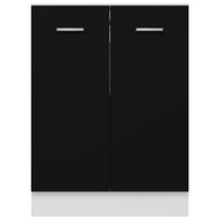 Thumbnail for Unterschrank Schwarz 60x46x81,5 cm Holzwerkstoff