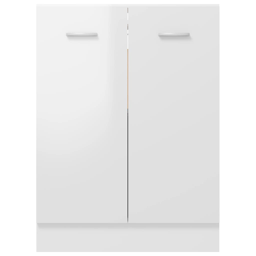 Unterschrank Hochglanz-Weiß 60x46x81,5 cm Holzwerkstoff
