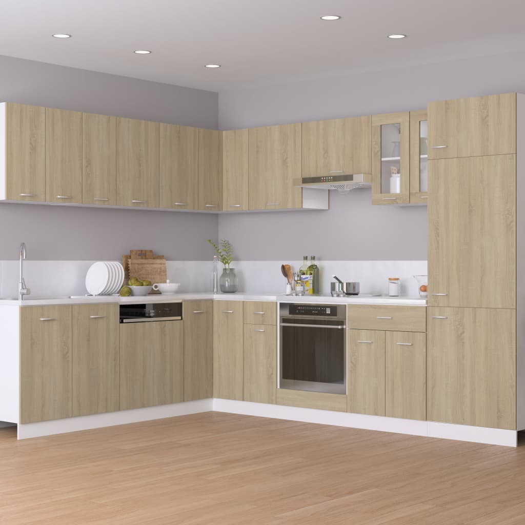 Spülenunterschrank Sonoma-Eiche 80x46x81,5 cm Holzwerkstoff