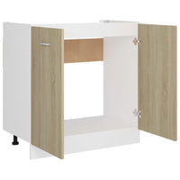 Thumbnail for Spülenunterschrank Sonoma-Eiche 80x46x81,5 cm Holzwerkstoff