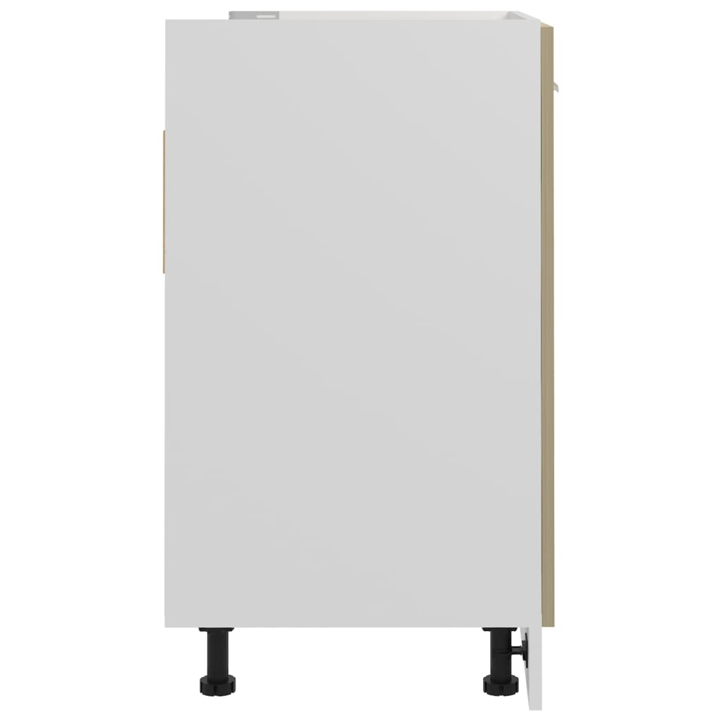 Spülenunterschrank Sonoma-Eiche 80x46x81,5 cm Holzwerkstoff