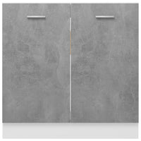 Thumbnail for Spülenunterschrank Betongrau 80x46x81,5 cm Holzwerkstoff