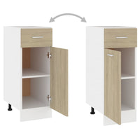 Thumbnail for Schubunterschrank Sonoma-Eiche 30x46x81,5 cm Holzwerkstoff