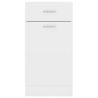 Thumbnail for Schubunterschrank Weiß 40x46x81,5 cm Holzwerkstoff