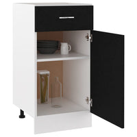 Thumbnail for Schubunterschrank Schwarz 40x46x81,5 cm Holzwerkstoff