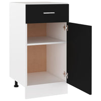Thumbnail for Schubunterschrank Schwarz 40x46x81,5 cm Holzwerkstoff
