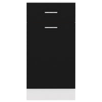Thumbnail for Schubunterschrank Schwarz 40x46x81,5 cm Holzwerkstoff