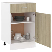 Thumbnail for Schubunterschrank Sonoma-Eiche 50x46x81,5 cm Holzwerkstoff