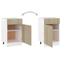 Thumbnail for Schubunterschrank Sonoma-Eiche 50x46x81,5 cm Holzwerkstoff
