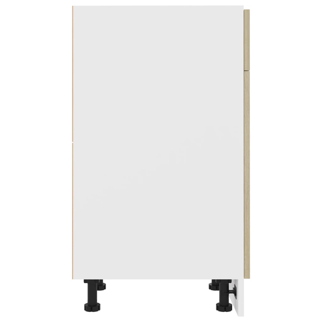 Schubunterschrank Sonoma-Eiche 50x46x81,5 cm Holzwerkstoff