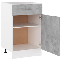 Thumbnail for Schubunterschrank Betongrau 50x46x81,5 cm Holzwerkstoff