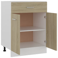 Thumbnail for Schubunterschrank Sonoma-Eiche 60x46x81,5 cm Holzwerkstoff