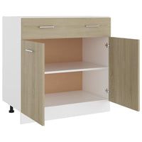 Thumbnail for Schubunterschrank Sonoma-Eiche 80x46x81,5 cm Holzwerkstoff