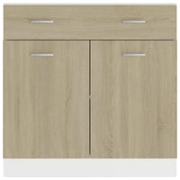 Thumbnail for Schubunterschrank Sonoma-Eiche 80x46x81,5 cm Holzwerkstoff
