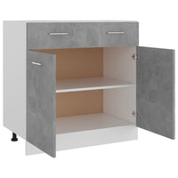 Thumbnail for Schubunterschrank Betongrau 80x46x81,5 cm Holzwerkstoff