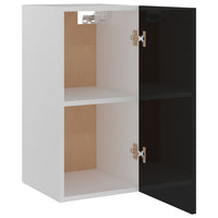 Thumbnail for Hängeschrank Hochglanz-Schwarz 29,5x31x60 cm Holzwerkstoff