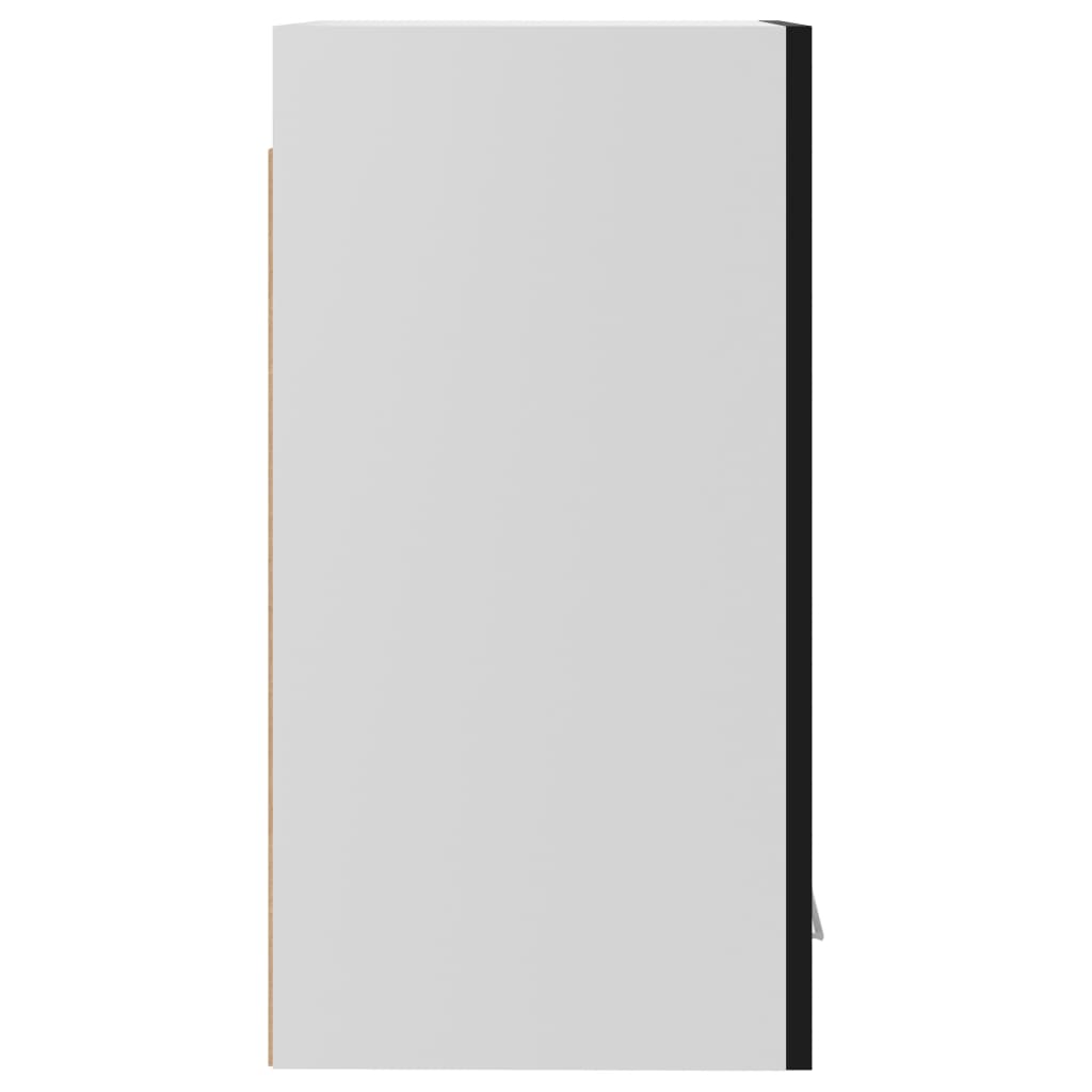 Hängeschrank Hochglanz-Schwarz 29,5x31x60 cm Holzwerkstoff