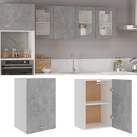 Thumbnail for Hängeschrank Betongrau 39,5x31x60 cm Holzwerkstoff