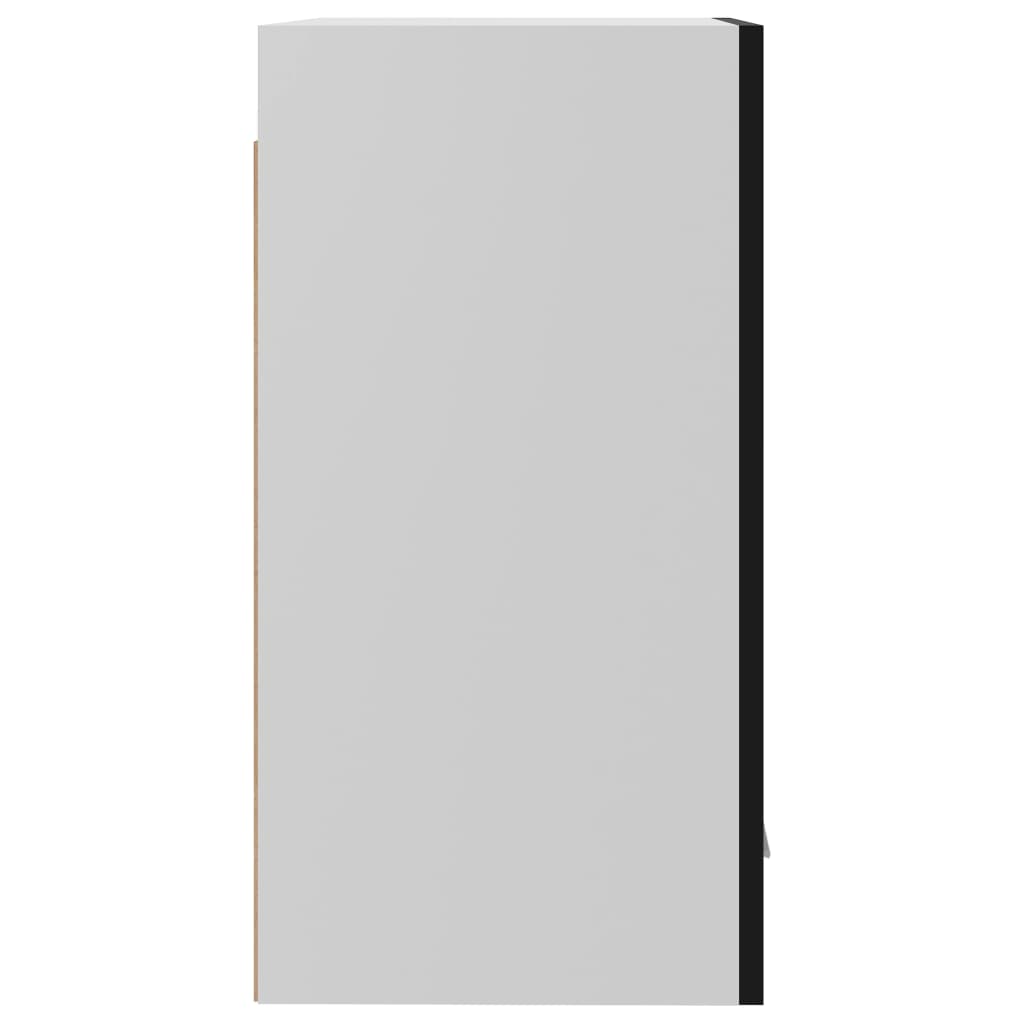 Hängeschrank Hochglanz-Schwarz 39,5x31x60 cm Holzwerkstoff