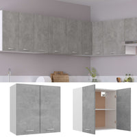 Thumbnail for Hängeschrank Betongrau 60x31x60 cm Holzwerkstoff