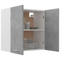 Thumbnail for Hängeschrank Betongrau 60x31x60 cm Holzwerkstoff