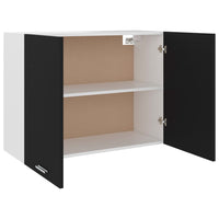 Thumbnail for Hängeschrank Schwarz 80x31x60 cm Holzwerkstoff