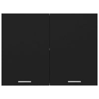 Thumbnail for Hängeschrank Schwarz 80x31x60 cm Holzwerkstoff