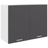 Thumbnail for Hängeschrank Grau 80x31x60 cm Holzwerkstoff