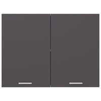 Thumbnail for Hängeschrank Grau 80x31x60 cm Holzwerkstoff