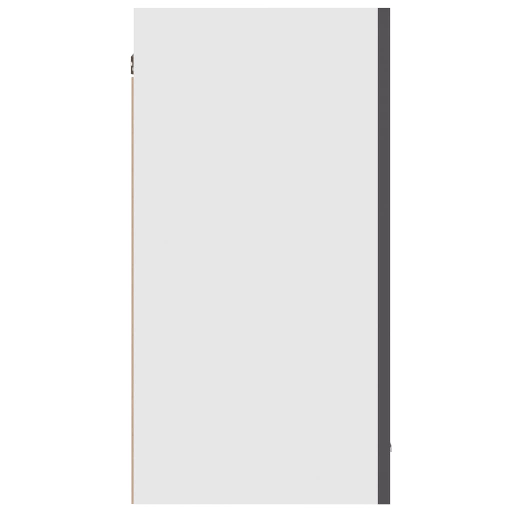 Hängeschrank Grau 80x31x60 cm Holzwerkstoff