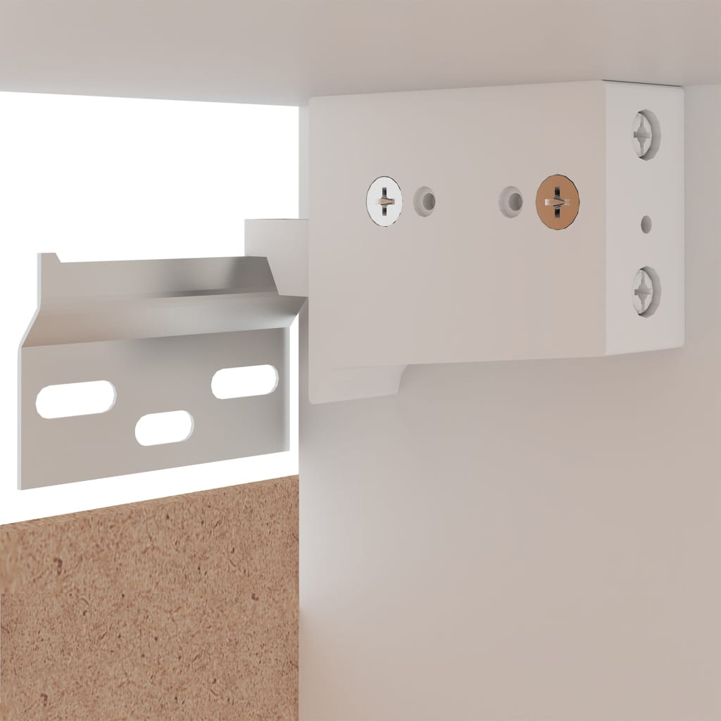 Hängeschrank Grau 80x31x60 cm Holzwerkstoff