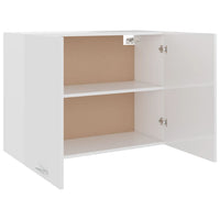 Thumbnail for Hängeschrank Hochglanz-Weiß 80x31x60 cm Spanplatte