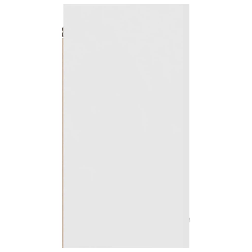 Hängeschrank Hochglanz-Weiß 80x31x60 cm Spanplatte