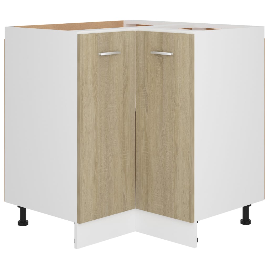 Eckunterschrank Sonoma-Eiche 75,5x75,5x80,5 cm Holzwerkstoff