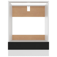 Thumbnail for Herdumbauschrank Schwarz 60x46x81,5 cm Holzwerkstoff