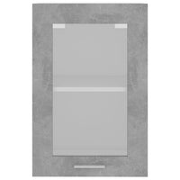 Thumbnail for Hängeglasschrank Betongrau 40x31x60 cm Holzwerkstoff