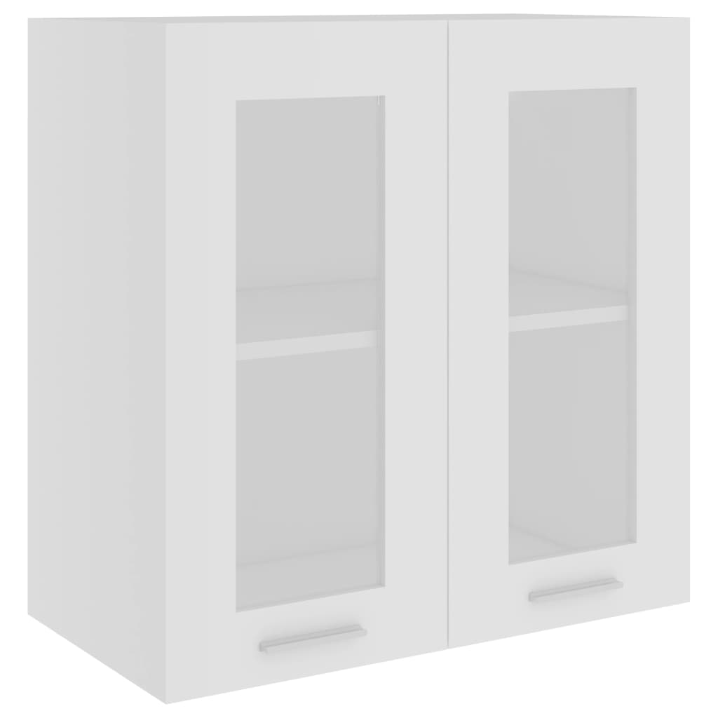 Hängeglasschrank Weiß 60x31x60 cm Spanplatte
