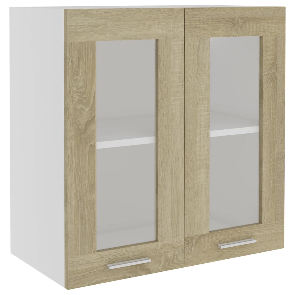 Hängeglasschrank Sonoma-Eiche 60x31x60 cm Spanplatte