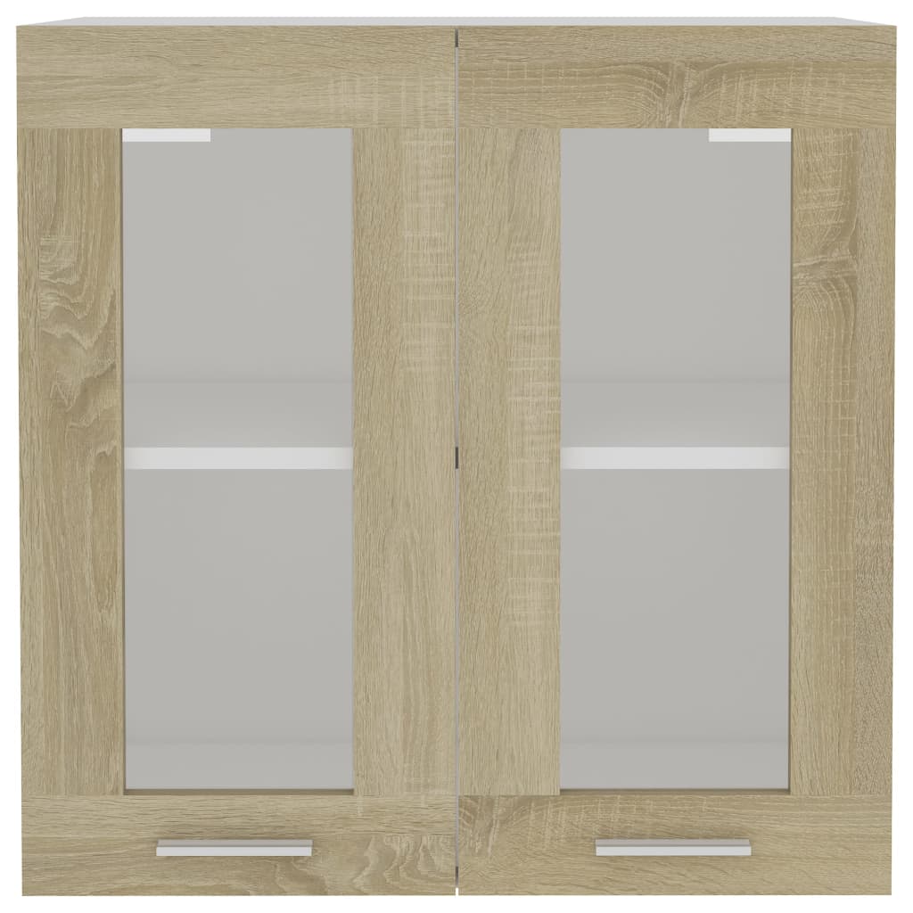 Hängeglasschrank Sonoma-Eiche 60x31x60 cm Spanplatte