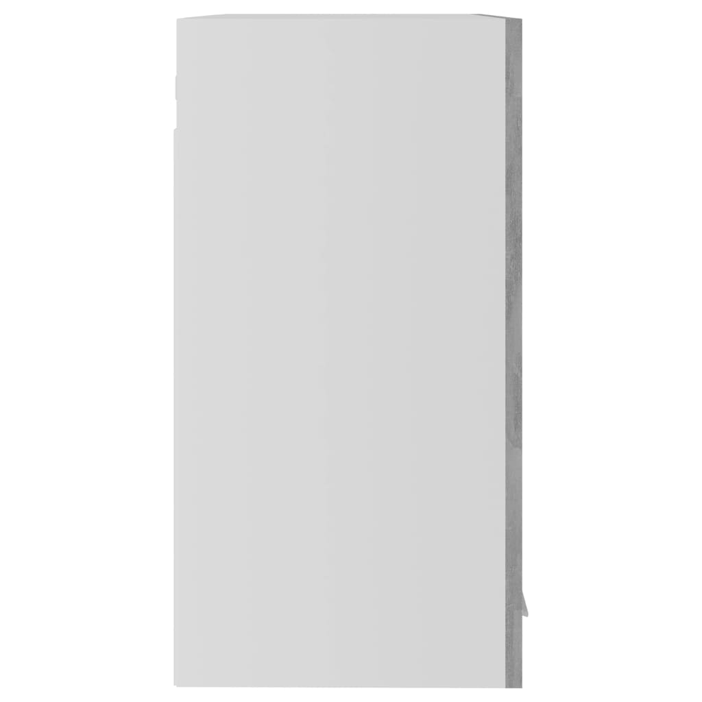 Hängeglasschrank Betongrau 60x31x60 cm Spanplatte