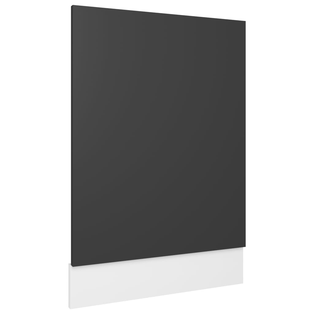 Geschirrspülerblende Grau 45x3x67 cm Holzwerkstoff
