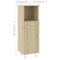 Thumbnail for Badezimmerschrank Sonoma-Eiche 30x30x95 cm Holzwerkstoff
