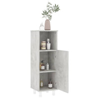 Thumbnail for Badezimmerschrank Betongrau 30x30x95 cm Holzwerkstoff
